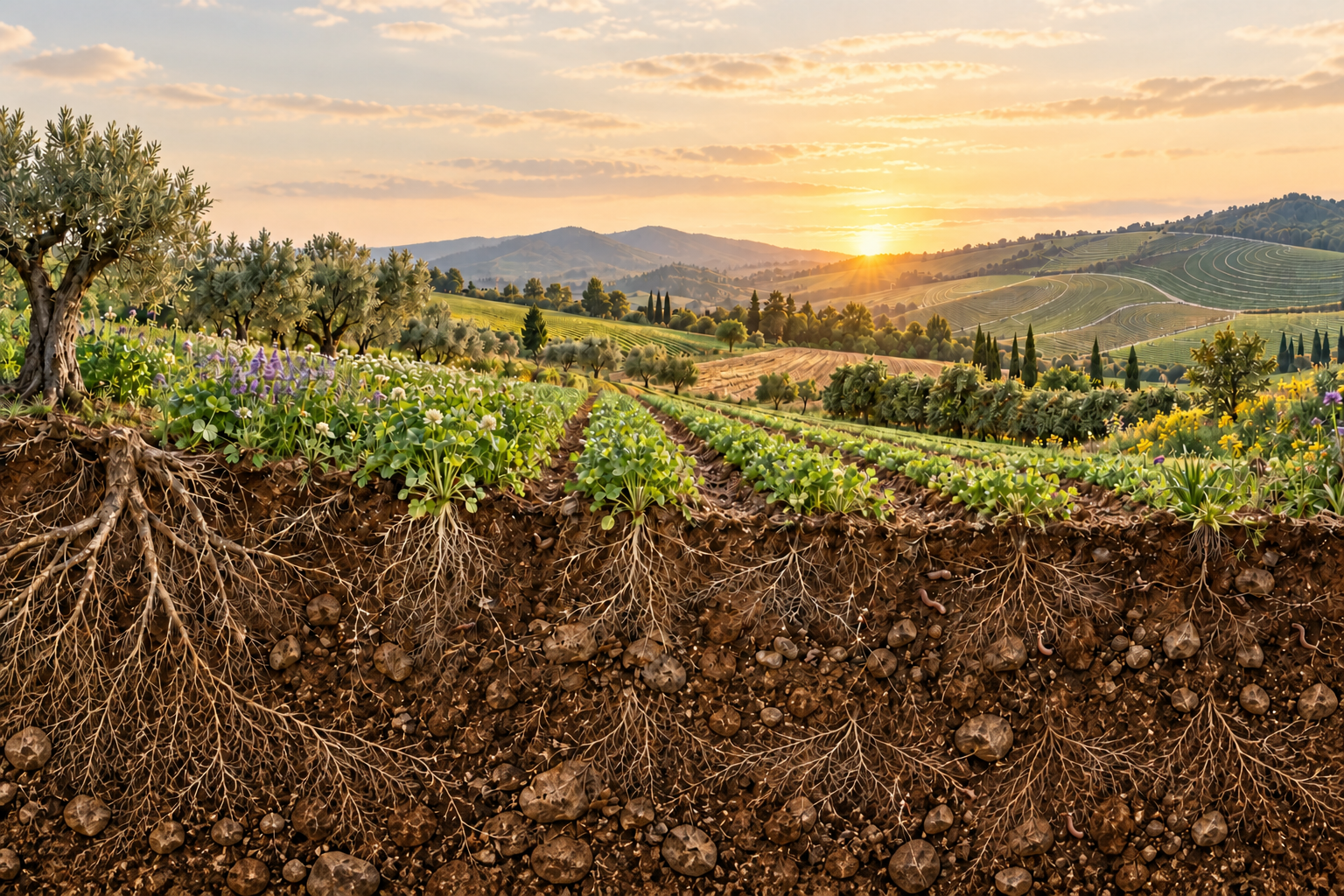 Progettare il Carbon Farming: paesaggio agricolo mediterraneo e radici nel suolo. Dal 12 novembre al 17 dicembre 2026, giovedì dalle 16:00 alle 19:00.
