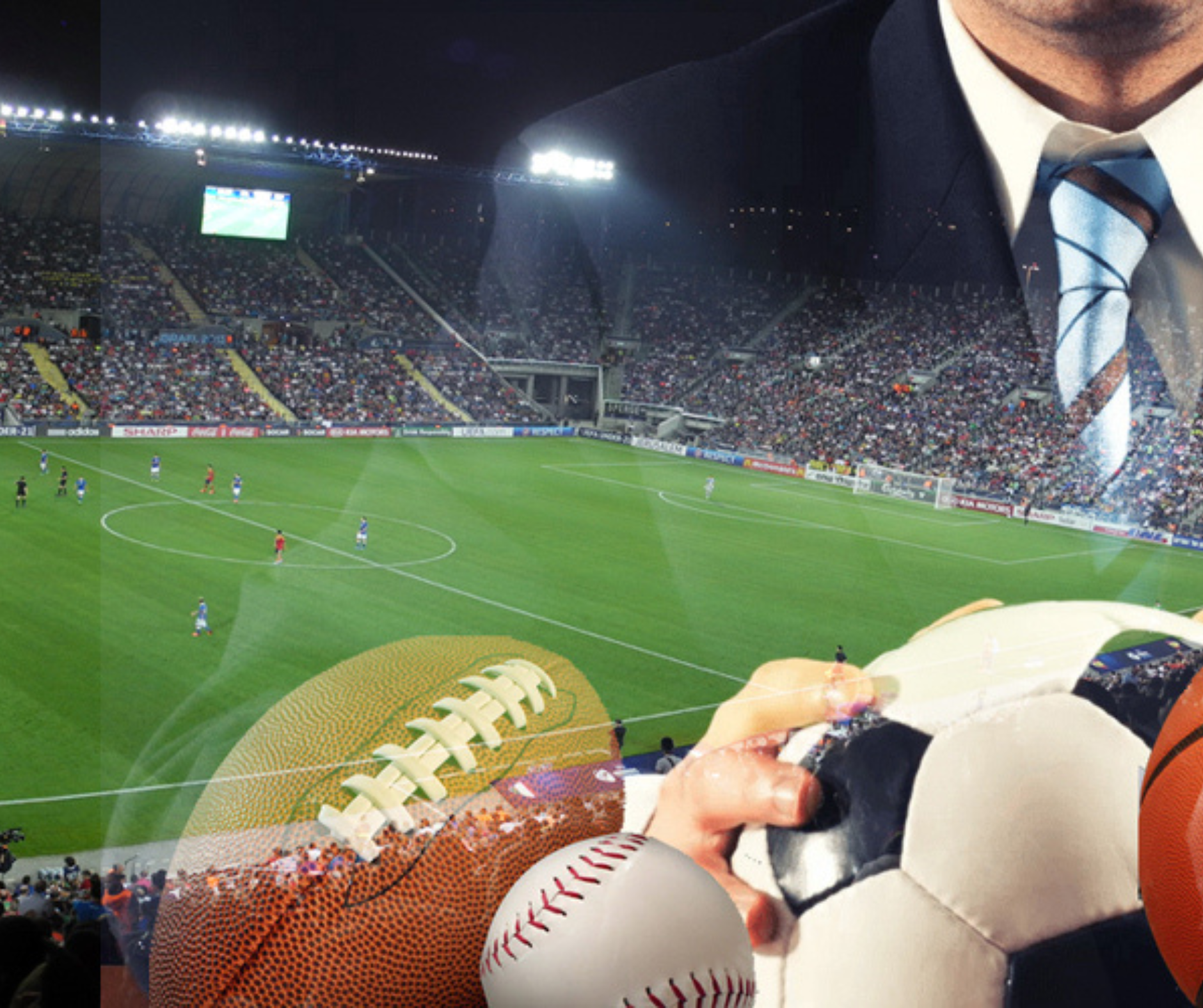 Stadio, agente sportivo e palloni: immagine originale del corso April Academy